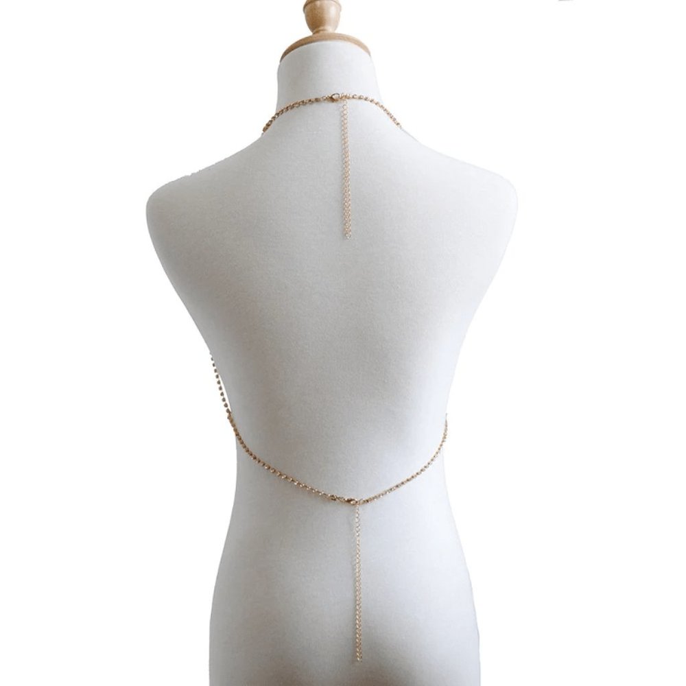 New Sexy Crystal Bra Necklace.Body Chain. - Picture 5 of 8